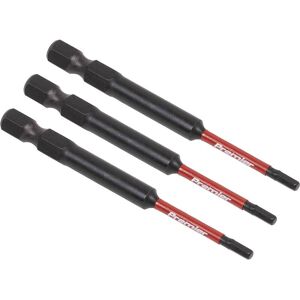 Sealey Impact Power Tool Hexagon Screwdriver Bits Hex 2.5mm 75mm Pack of 3 Sealey Impact Power Tool Hexagon Screwdriver Bits Hex 2.5mm 75mm Pack of 3