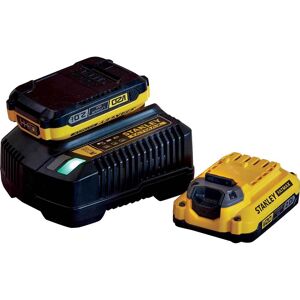 Stanley Fatmax V20 SFMCB12D2 18v Cordless Batteries and Charger Starter Kit 2ah 2ah Stanley Fatmax V20 SFMCB12D2 18v Cordless Batteries and Charger Starter Kit 2ah 2ah