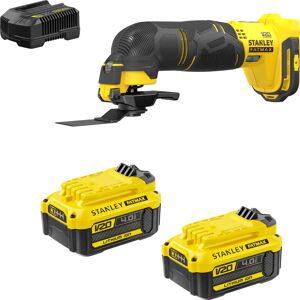 Stanley Fatmax V20 SFMCE500 18v Cordless OIS Oscillating Multi Tool 2 x 4ah Li-ion Battery Charger No Case Stanley Fatmax V20 SFMCE500 18v Cordless OIS Oscillating Multi Tool 2 x 4ah Li-ion Battery Charger No Case