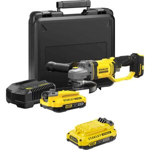 Stanley Fatmax V20 SFMCG400 18v Cordless Angle Grinder 125mm 2 x 2ah Li-ion Battery Charger Case Stanley Fatmax V20 SFMCG400 18v Cordless Angle Grinder 125mm 2 x 2ah Li-ion Battery Charger Case