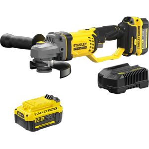 Stanley Fatmax V20 SFMCG400 18v Cordless Angle Grinder 125mm 2 x 4ah Li-ion Battery Charger No Case Stanley Fatmax V20 SFMCG400 18v Cordless Angle Grinder 125mm 2 x 4ah Li-ion Battery Charger No Case