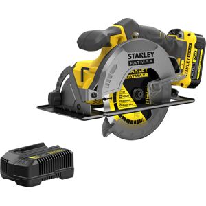 Stanley Fatmax V20 SFMCS500 18v Cordless Circular Saw 165mm 1 x 4ah Li-ion Battery Charger No Case Stanley Fatmax V20 SFMCS500 18v Cordless Circular Saw 165mm 1 x 4ah Li-ion Battery Charger No Case