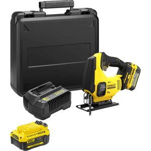 Stanley Fatmax V20 SFMCS600 18v Cordless Jigsaw 2 x 4ah Li-ion Battery Charger Case Stanley Fatmax V20 SFMCS600 18v Cordless Jigsaw 2 x 4ah Li-ion Battery Charger Case