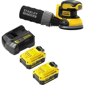 Stanley Fatmax V20 SFMCW220 18v Cordless Random Orbit Disc Sander 125mm 2 x 4ah Li-ion Battery Charger No Case Stanley Fatmax V20 SFMCW220 18v Cordless Random Orbit Disc Sander 125mm 2 x 4ah Li-ion Battery Charger No Case