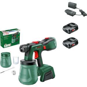 Bosch Home and Garden Bosch ADVANCEDSPRAY 18V-500 P4A 18v Cordless Paint Spray System 2 x 1.5ah Li-ion Charger No Case Bosch Home and Garden Bosch ADVANCEDSPRAY 18V-500 P4A 18v Cordless Paint Spray System 2 x 1.5ah Li-ion Charger No Case