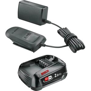 Bosch Home and Garden Bosch Genuine GREEN P4A 18v Cordless Li-ion Battery 2ah and Standard Charger 2ah Bosch Home and Garden Bosch Genuine GREEN P4A 18v Cordless Li-ion Battery 2ah and Standard Charger 2ah