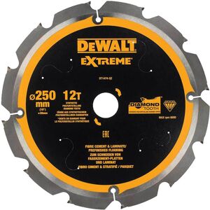 DeWalt PCD Fibre Cement Saw Blade 250mm 12T 30mm DeWalt PCD Fibre Cement Saw Blade 250mm 12T 30mm
