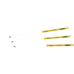 DeWalt Mixed Hacksaw Blades 12" / 300mm Assorted Pack of 3 DeWalt Mixed Hacksaw Blades 12" / 300mm Assorted Pack of 3