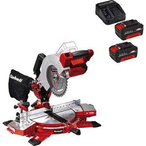 Einhell TE-MS 18/210 Li 18v Cordless Compound Mitre Saw 210mm 2 x 4ah Li-ion Battery Charger No Case Einhell TE-MS 18/210 Li 18v Cordless Compound Mitre Saw 210mm 2 x 4ah Li-ion Battery Charger No Case