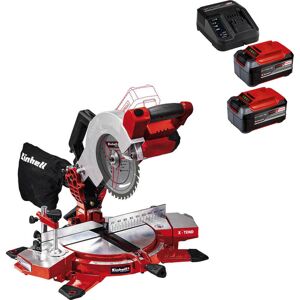 Einhell TE-MS 18/210 Li 18v Cordless Compound Mitre Saw 210mm 2 x 5.2ah Li-ion Battery Charger No Case Einhell TE-MS 18/210 Li 18v Cordless Compound Mitre Saw 210mm 2 x 5.2ah Li-ion Battery Charger No Case