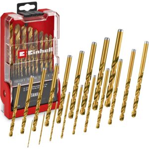 Einhell 19 Piece HSS-G Titanium Coated Drill Bit Set Einhell 19 Piece HSS-G Titanium Coated Drill Bit Set