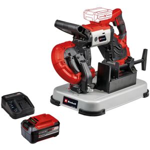 Einhell TE-MB 18/127 U Li 18v Cordless Bench or Handheld Bandsaw 1 x 5.2ah Plus Li-ion Charger No Case Einhell TE-MB 18/127 U Li 18v Cordless Bench or Handheld Bandsaw 1 x 5.2ah Plus Li-ion Charger No Case