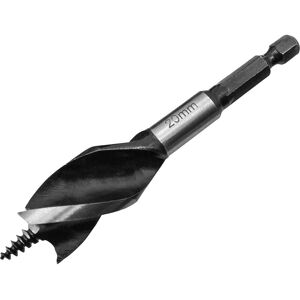 Faithfull Tri-Point Speed Stubby Auger Drill Bits 20mm 102mm Pack of 1 Faithfull Tri-Point Speed Stubby Auger Drill Bits 20mm 102mm Pack of 1