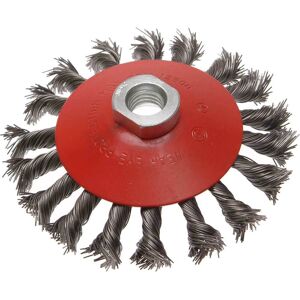 Faithfull Twisted Knot Wire Wheel Brush 115mm M14 Thread Faithfull Twisted Knot Wire Wheel Brush 115mm M14 Thread