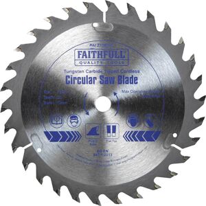 Faithfull Faithfull FAIZ13630C Tungsten Carbide Trim Saw Blade - General-Purpose Faithfull Faithfull FAIZ13630C Tungsten Carbide Trim Saw Blade - General-Purpose