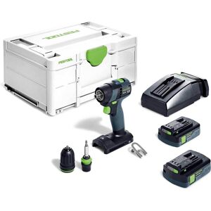 Festool TXS 18 18v Cordless Brushless Drill Driver 2 x 3ah Li-ion Battery Charger Case Festool TXS 18 18v Cordless Brushless Drill Driver 2 x 3ah Li-ion Battery Charger Case