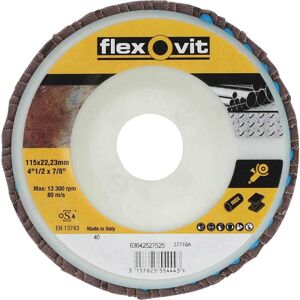 Flexovit Abrasive Flap Disc 115mm 80g Flexovit Abrasive Flap Disc 115mm 80g