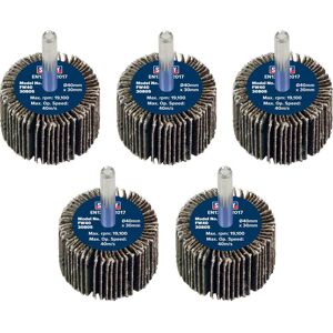 Sealey Flap Wheels Pack Of 5 40mm 30mm 80g Sealey Flap Wheels Pack Of 5 40mm 30mm 80g
