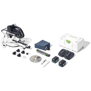 Festool Kapex KSC 60 18v Cordless Sliding Compound Mitre Saw 2 x 4ah Li-ion Twin or Dual Battery Charger Festool Kapex KSC 60 18v Cordless Sliding Compound Mitre Saw 2 x 4ah Li-ion Twin or Dual Battery Charger