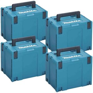 Makita 4 Piece 821552-6 Type 4 MakPac Connector Stackable Power Tool Case Set Makita 4 Piece 821552-6 Type 4 MakPac Connector Stackable Power Tool Case Set
