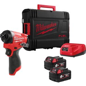 Milwaukee M12 FID2 Fuel 12v Cordless Brushless Impact Driver 2 x 6ah Li-ion Battery Charger Case Milwaukee M12 FID2 Fuel 12v Cordless Brushless Impact Driver 2 x 6ah Li-ion Battery Charger Case