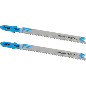 Stanley FatMax Straight Cutting T Shank Jigsaw Blades for Metal Pack of 2 Stanley FatMax Straight Cutting T Shank Jigsaw Blades for Metal Pack of 2