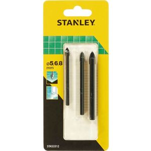 Stanley 3 Piece Glass and Tile Drill Bit Set Stanley 3 Piece Glass and Tile Drill Bit Set