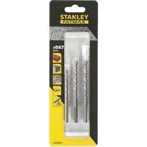 Stanley FatMax 3 Piece Masonry Drill Bit Set Stanley FatMax 3 Piece Masonry Drill Bit Set