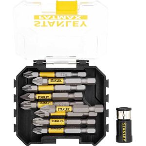 Stanley FatMax Impact Pozi Screwdriver Bits and Ring Magnet Assorted Pozi 50mm Pack of 10 Stanley FatMax Impact Pozi Screwdriver Bits and Ring Magnet Assorted Pozi 50mm Pack of 10