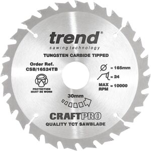 Trend CSB/16524TB Craft Pro Thin Kerf Circular Saw Blade - Circular Saw Blade Trend CSB/16524TB Craft Pro Thin Kerf Circular Saw Blade - Circular Saw Blade