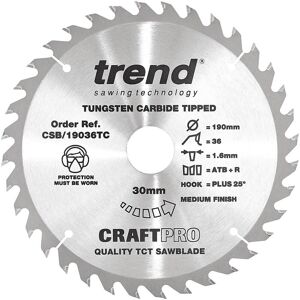 Trend CraftPro TCT Cordless Thin Kerf Sawblade - Wood Trend CraftPro TCT Cordless Thin Kerf Sawblade - Wood