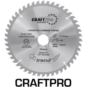 Trend CRAFTPRO Wood Cutting Mitre Saw Blade 190mm 24T 30mm Trend CRAFTPRO Wood Cutting Mitre Saw Blade 190mm 24T 30mm