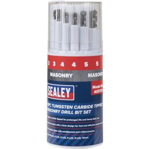 Sealey 11 Piece Tungsten Carbide Tipped Masonry Drill Bit Set Sealey 11 Piece Tungsten Carbide Tipped Masonry Drill Bit Set