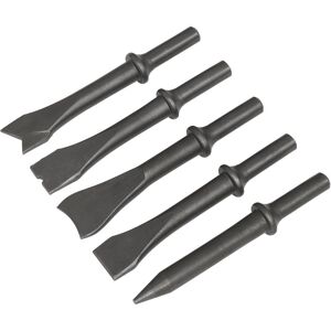 Sealey 5 Piece .401" Shank Air Hammer Chisel Set Sealey 5 Piece .401" Shank Air Hammer Chisel Set