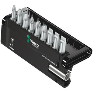 Wera 10 Piece Slotted Phillips and Pozi Screwdriver Bit Set Wera 10 Piece Slotted Phillips and Pozi Screwdriver Bit Set