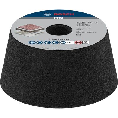 Bosch 1608600240 Conical Cup Wheel - Stone/Concrete Grinding Accessory Bosch 1608600240 Conical Cup Wheel - Stone/Concrete Grinding Accessory