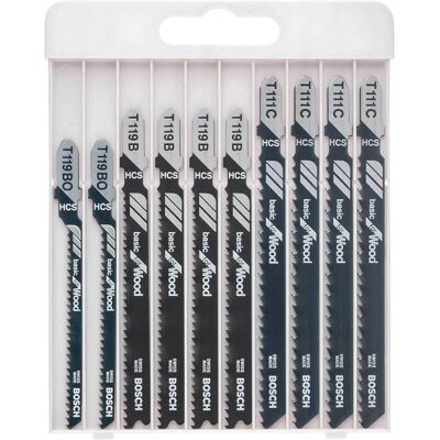 Bosch Professional Bosch 10 Piece Wood Cutting Jigsaw Blade Set Bosch Professional Bosch 10 Piece Wood Cutting Jigsaw Blade Set