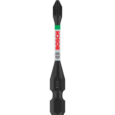 Bosch Professional Bosch PRO Impact Control Torsion Pozidriv Screwdriver Bits PZ1 55mm Pack of 2 Bosch Professional Bosch PRO Impact Control Torsion Pozidriv Screwdriver Bits PZ1 55mm Pack of 2