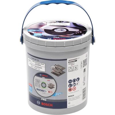 Bosch Professional Bosch PRO Thin INOX Stainless Steel Cutting Disc Bulk Pack 115mm Pack of 100 Bosch Professional Bosch PRO Thin INOX Stainless Steel Cutting Disc Bulk Pack 115mm Pack of 100