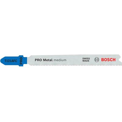Bosch Professional Bosch PRO T121 AFC Medium Metal Cutting Jigsaw Blade Pack of 5 Bosch Professional Bosch PRO T121 AFC Medium Metal Cutting Jigsaw Blade Pack of 5
