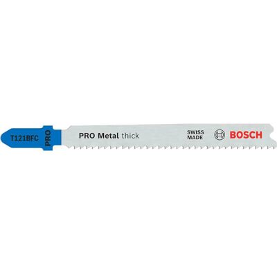 Bosch Professional Bosch PRO T121 BFC Thick Metal Cutting Jigsaw Blade Pack of 3 Bosch Professional Bosch PRO T121 BFC Thick Metal Cutting Jigsaw Blade Pack of 3