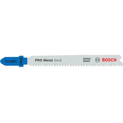 Bosch Professional Bosch PRO T121 BFC Thick Metal Cutting Jigsaw Blade Pack of 5 Bosch Professional Bosch PRO T121 BFC Thick Metal Cutting Jigsaw Blade Pack of 5