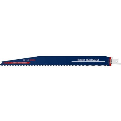 Bosch Professional Bosch EXPERT S1256XHM Multi Material Reciprocating Sabre Saw Blades 300mm Pack of 1 Bosch Professional Bosch EXPERT S1256XHM Multi Material Reciprocating Sabre Saw Blades 300mm Pack of 1