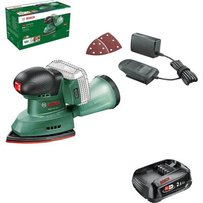 Bosch Home and Garden Bosch EASYSANDER 18V-8 P4A 18v Cordless Multi Sander 1 x 2.5ah Li-ion Battery Charger No Case Bosch Home and Garden Bosch EASYSANDER 18V-8 P4A 18v Cordless Multi Sander 1 x 2.5ah Li-ion Battery Charger No Case