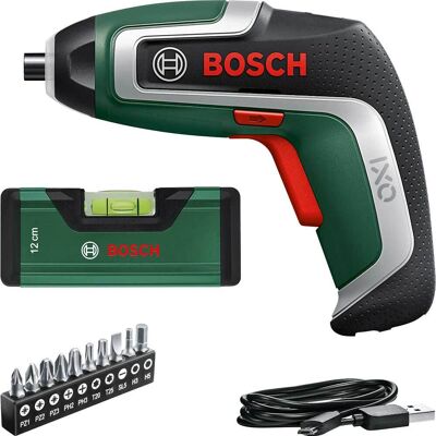 Bosch Home and Garden Bosch IXO 7 3.6v Cordless Screwdriver and Pocket Spirit Level Set 1 x 2ah Integrated Li-ion USB Charger No Case Bosch Home and Garden Bosch IXO 7 3.6v Cordless Screwdriver and Pocket Spirit Level Set 1 x 2ah Integrated Li-ion USB Charger No Case