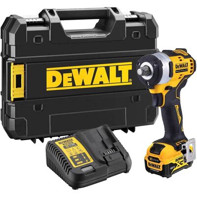 DeWalt DCF901 12v XR Cordless Brushless Compact 1/2" Drive Impact Wrench 1 x 5ah Li-ion Battery Charger Case DeWalt DCF901 12v XR Cordless Brushless Compact 1/2" Drive Impact Wrench 1 x 5ah Li-ion Battery Charger Case
