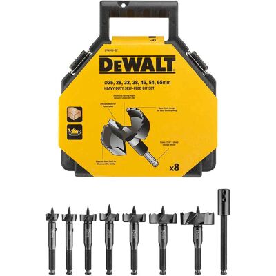 DeWalt 8 Piece Forstner Wood Drill Bit Set DeWalt 8 Piece Forstner Wood Drill Bit Set