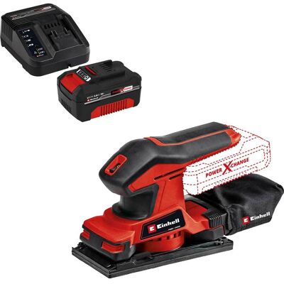 Einhell TC-OS 18/187 Li 18v Cordless 1/3 Sheet Sander 1 x 4ah Li-ion Battery Charger No Case Einhell TC-OS 18/187 Li 18v Cordless 1/3 Sheet Sander 1 x 4ah Li-ion Battery Charger No Case