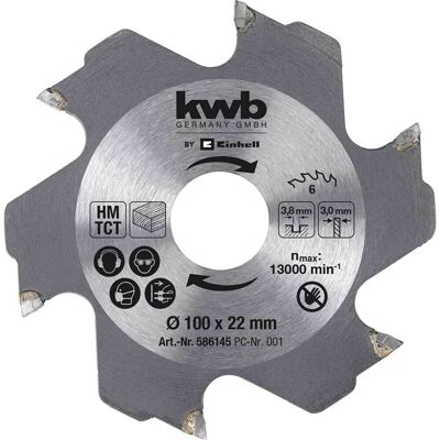Einhell TCT Biscuit Jointer Saw Blade 100mm 6T 22mm Einhell TCT Biscuit Jointer Saw Blade 100mm 6T 22mm