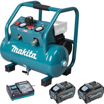 Makita AC001G 40v Max XGT Cordless Brushless Air Compressor 2 x 5ah Li-ion Battery Charger Makita AC001G 40v Max XGT Cordless Brushless Air Compressor 2 x 5ah Li-ion Battery Charger